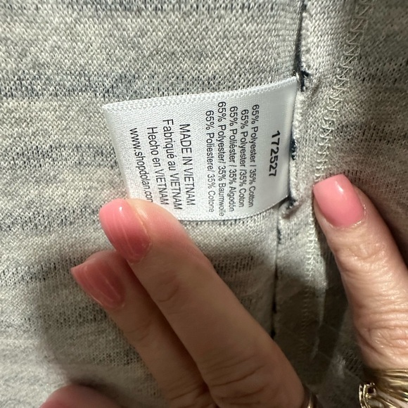 Anthropologie Dolan Left Coast striped moto sweater jacket Size Medium EUC - Picture 7 of 7